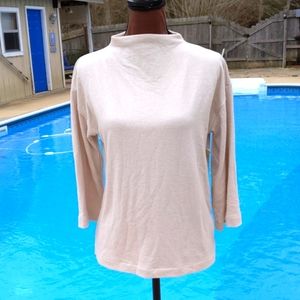 Banana Republic Beige Backward Shirt Look Top NWT